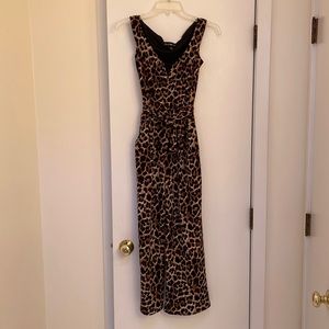 Derek Heart leopard print jumpsuit